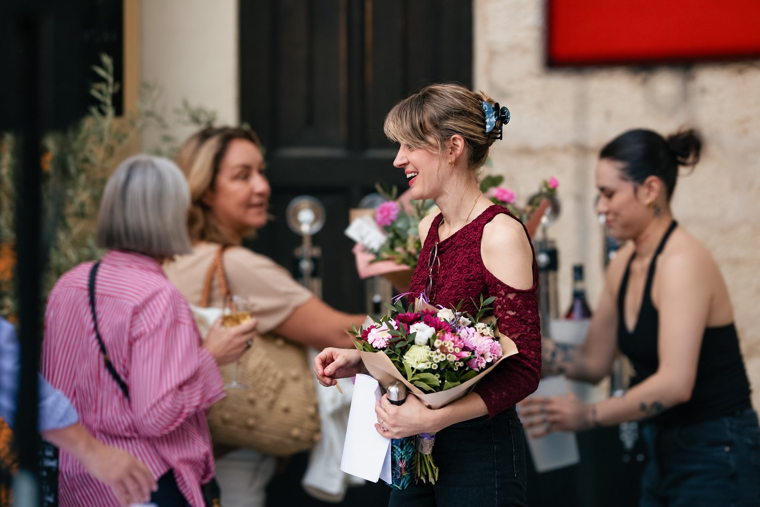Anaïs Aimetti, directrice de Majo, lors de l'inauguration de l'agence